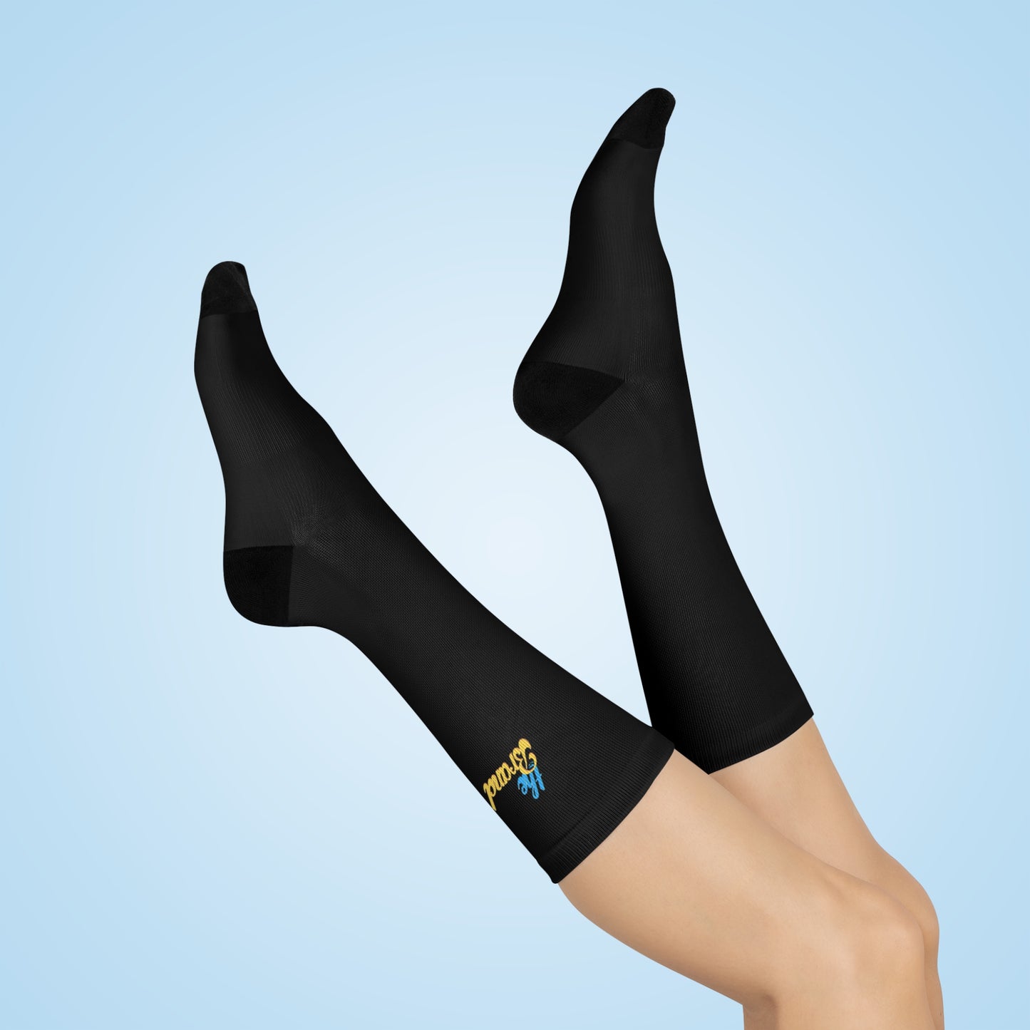 BLK THEbrand Cushioned Crew Socks