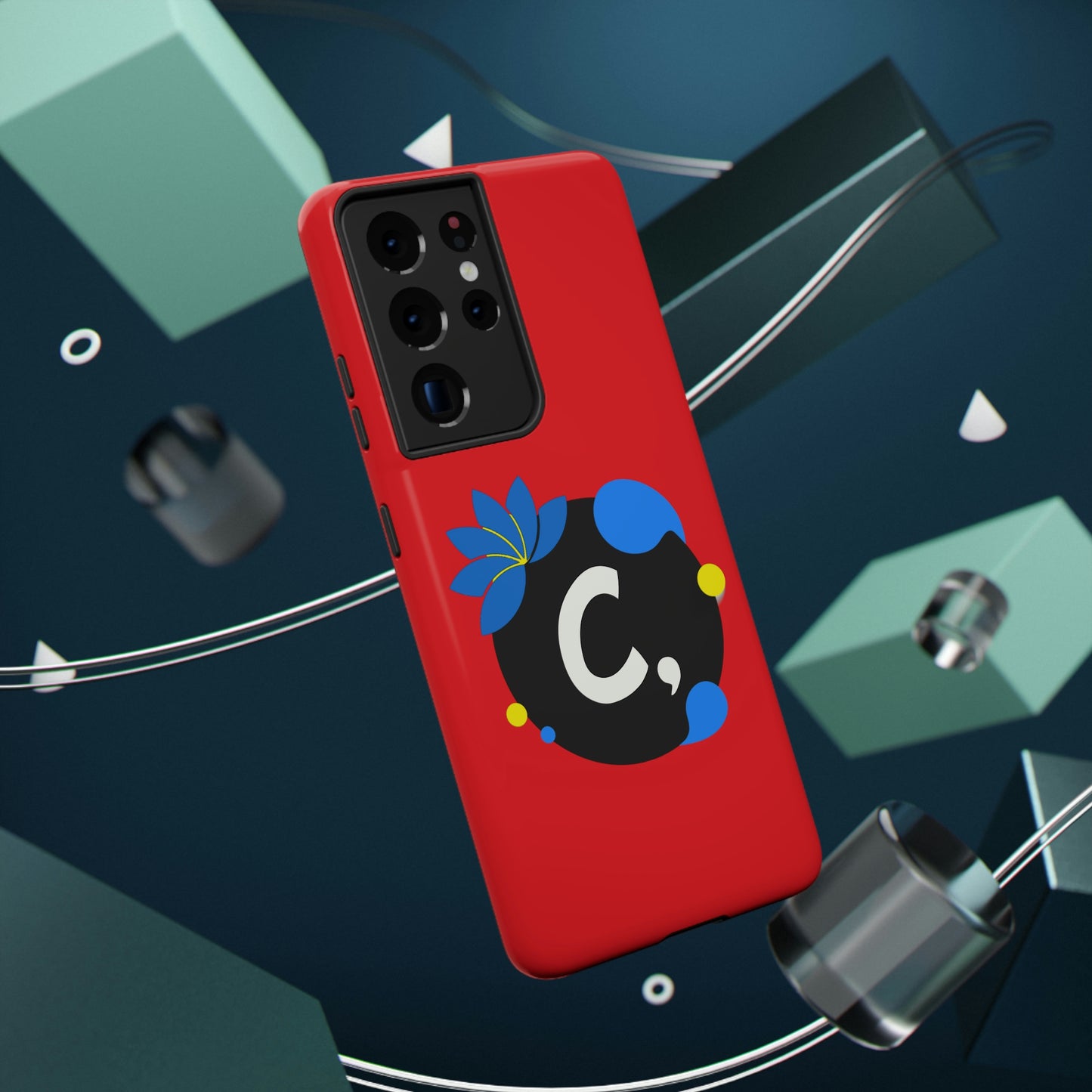 COMMaDiTYbrand All-Red *SiGNATuRE" Impact-Resistant iPhone 13 Phone Case