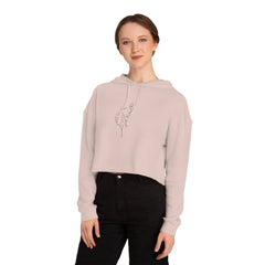 Women’s Cotton Candy Cropped Hooded Sweatshirt