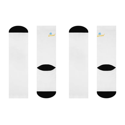 White THEbrand Cushioned Crew Socks