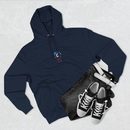 ._LOgo Three-Panel Fleece Hoodie