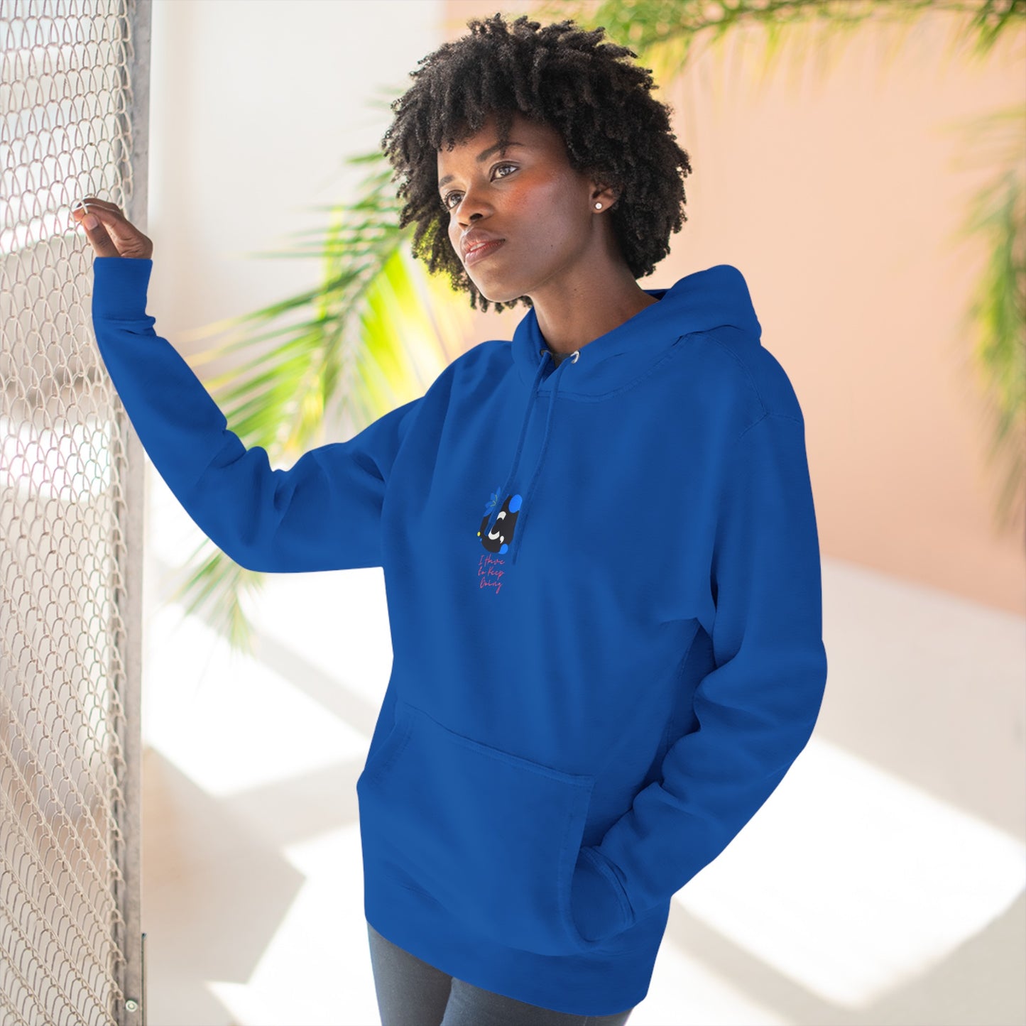 ._LOgo Three-Panel Fleece Hoodie