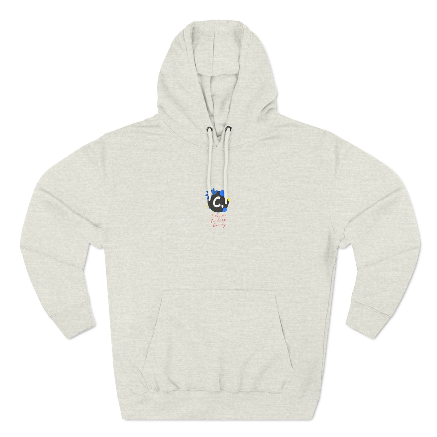 ._LOgo Three-Panel Fleece Hoodie
