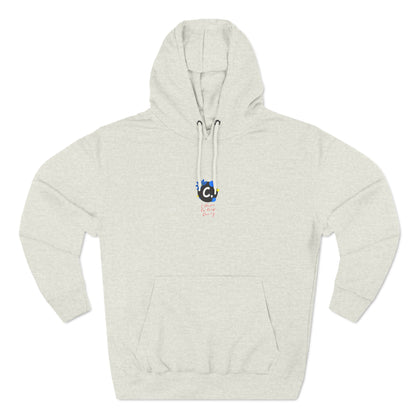 ._LOgo Three-Panel Fleece Hoodie