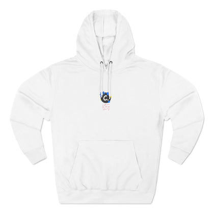 ._LOgo Three-Panel Fleece Hoodie