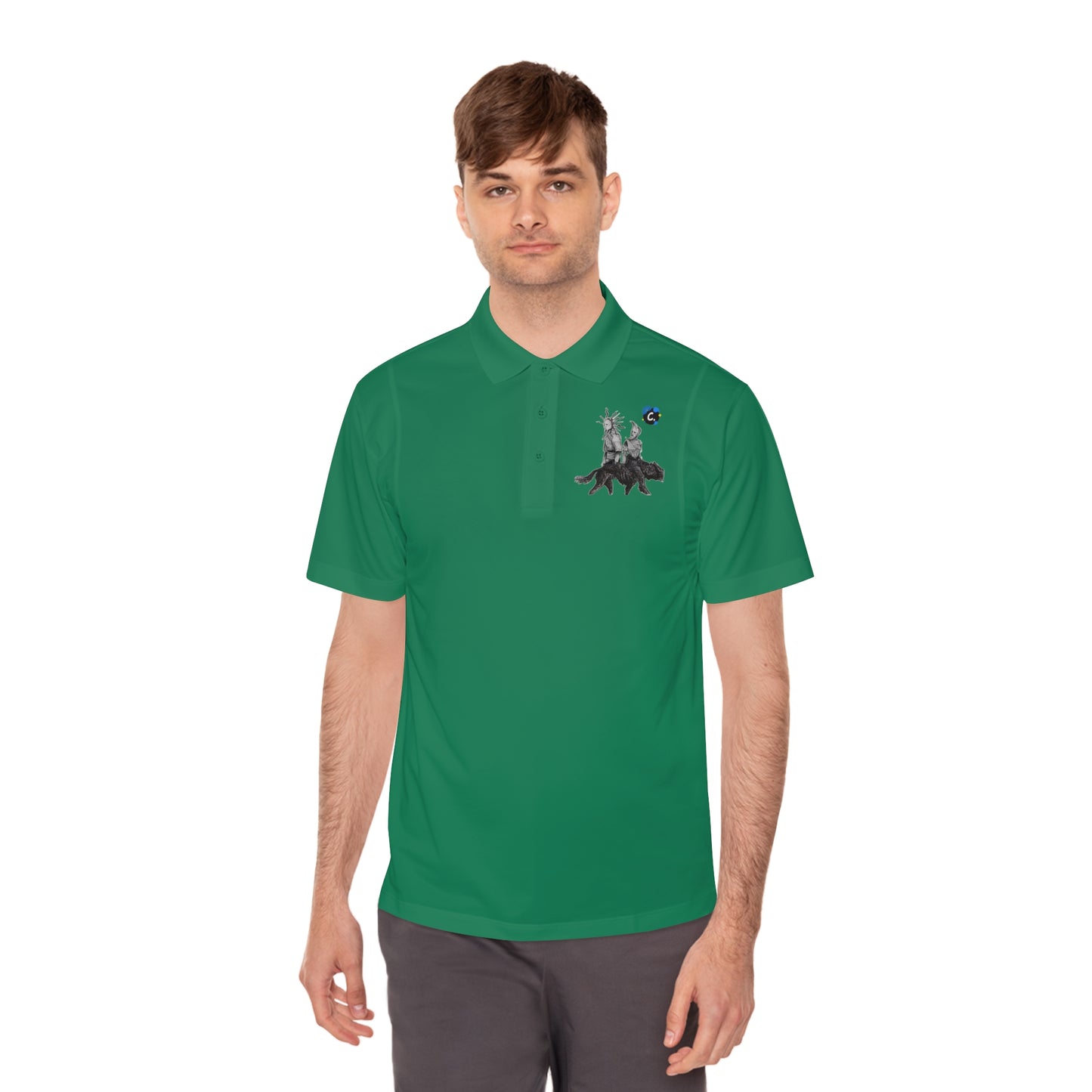 COMMaDiTYbrand Men's (Tame The Beast) Sport Polo Tee