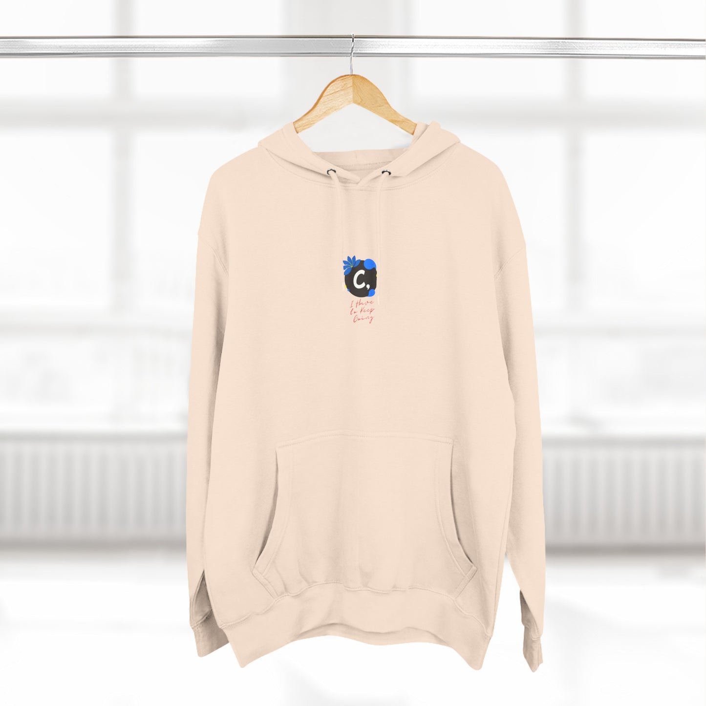 ._LOgo Three-Panel Fleece Hoodie