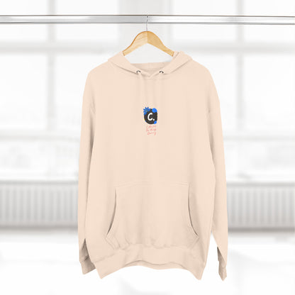 ._LOgo Three-Panel Fleece Hoodie