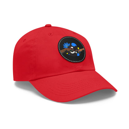 Reach Out + Touch Dad Hat with Leather Patch (Round)