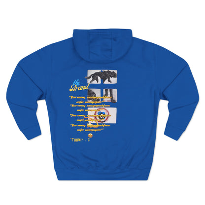 ._LOgo Three-Panel Fleece Hoodie
