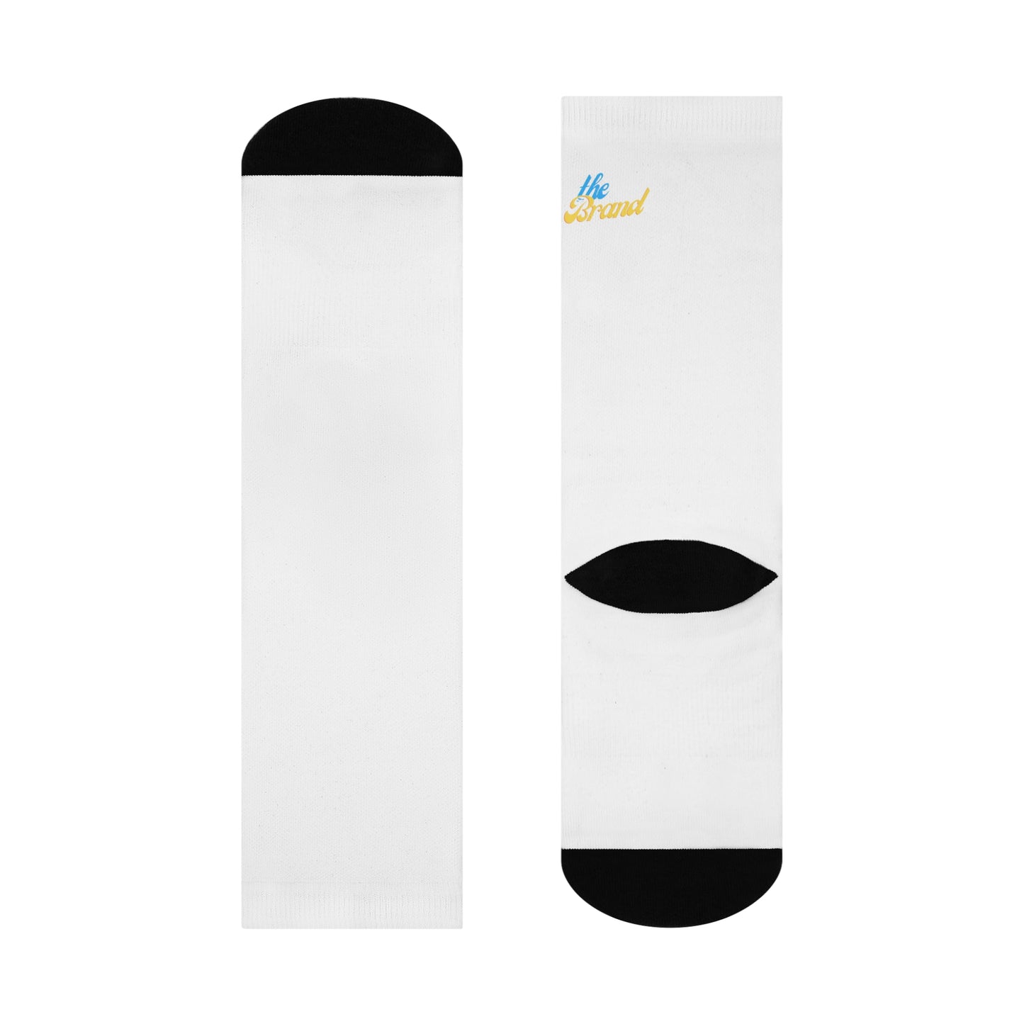 White THEbrand Cushioned Crew Socks