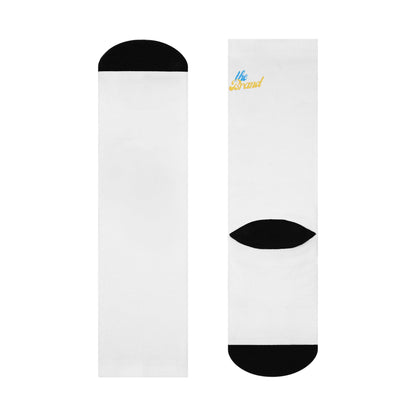 White THEbrand Cushioned Crew Socks