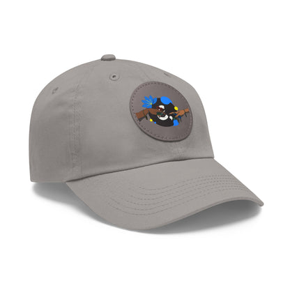 Reach Out + Touch Dad Hat with Leather Patch (Round)
