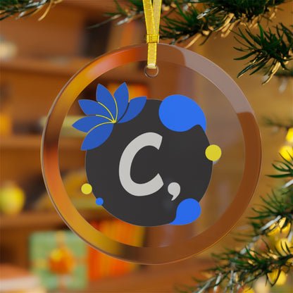 COMMaDiTYbrand CHRiSTmas & HoliDAZE Glass Ornament
