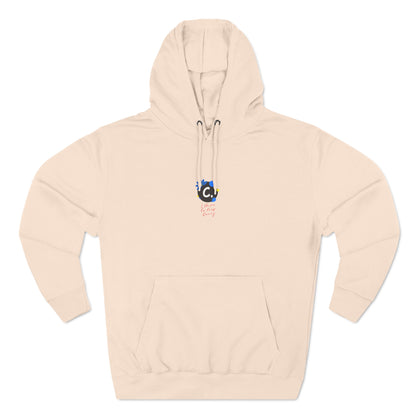 ._LOgo Three-Panel Fleece Hoodie