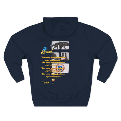 ._LOgo Three-Panel Fleece Hoodie