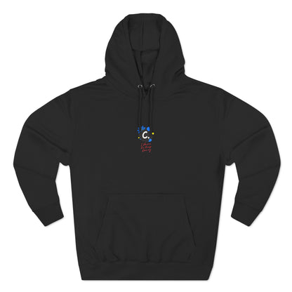 ._LOgo Three-Panel Fleece Hoodie