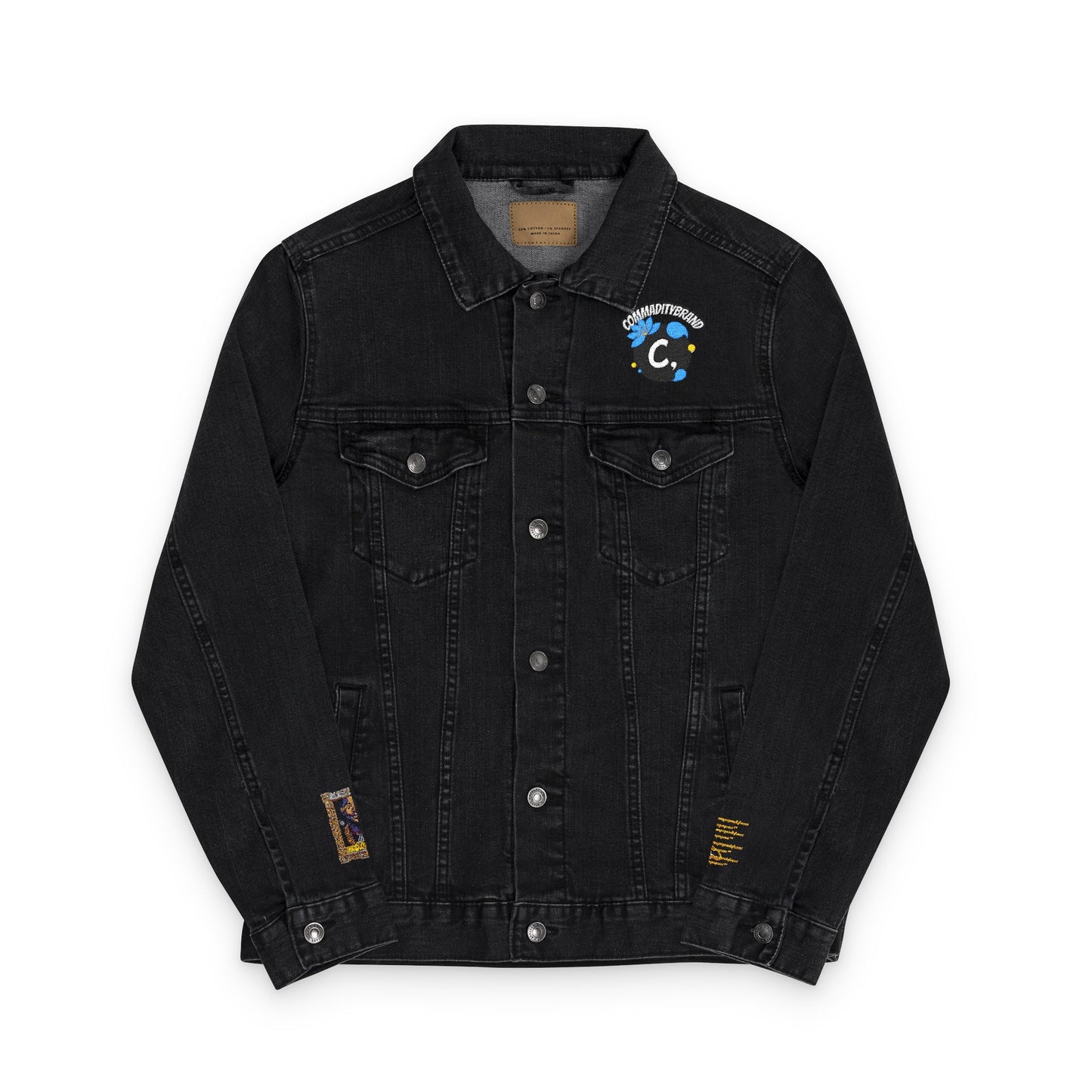 Embroidered Logo Denim Jacket