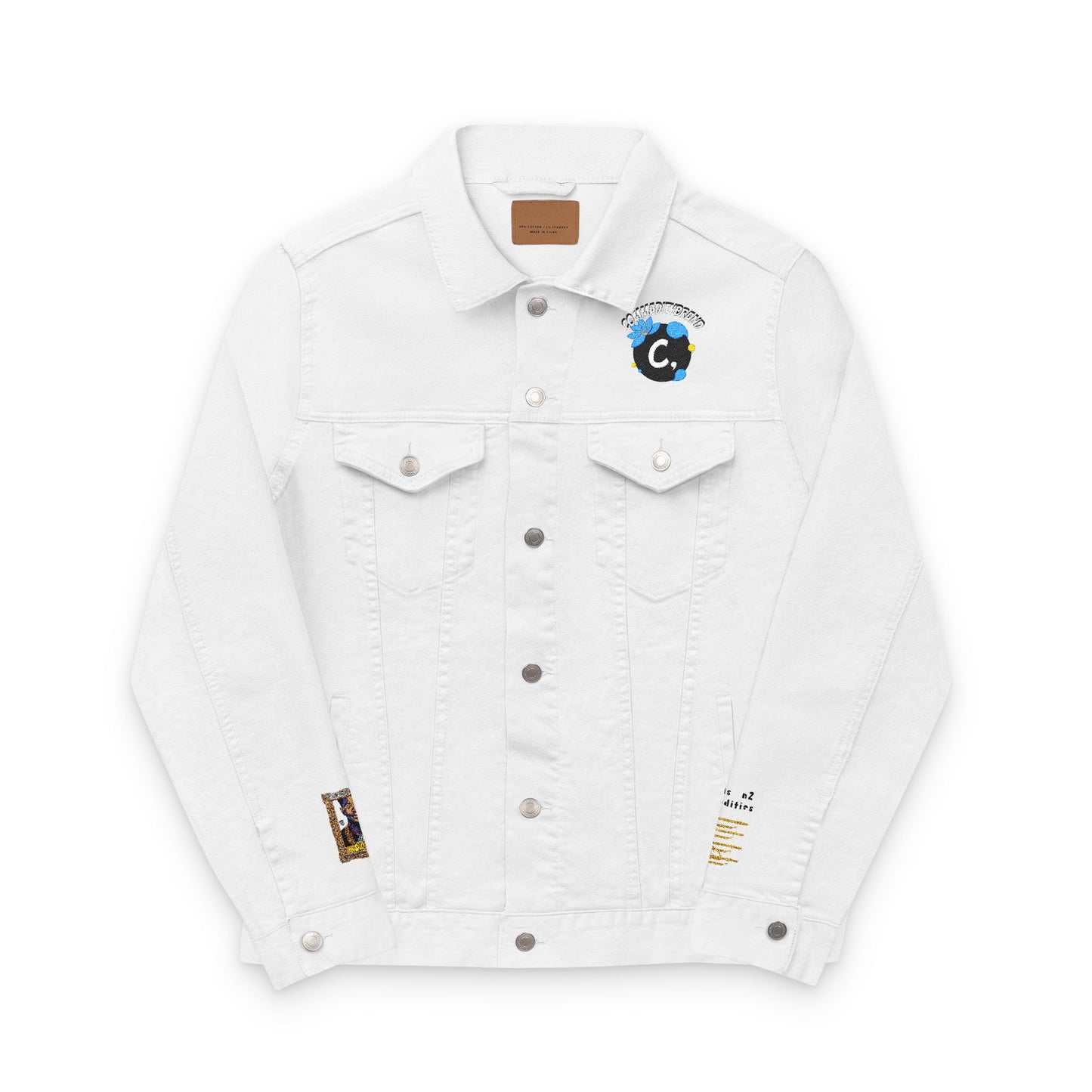 Embroidered Logo Denim Jacket