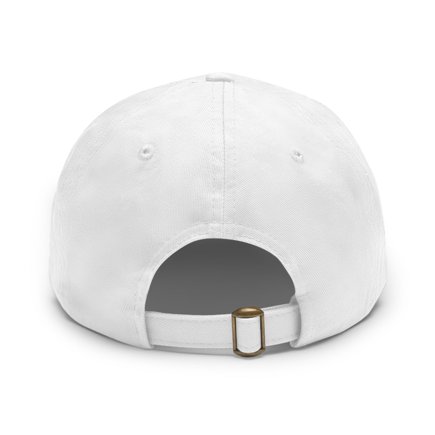 THEbrand+Chain Dad Hat with Leather Patch (Round)