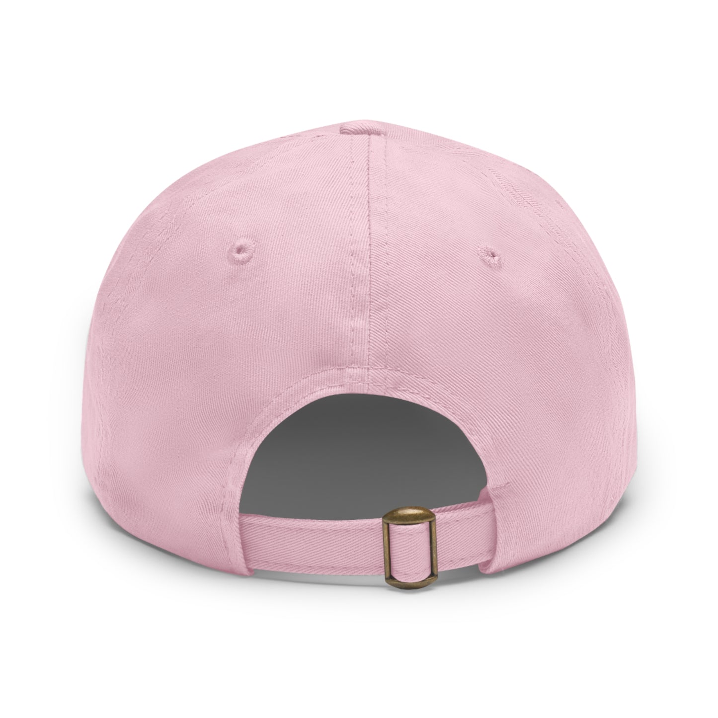 THEbrand+Chain Dad Hat with Leather Patch (Round)