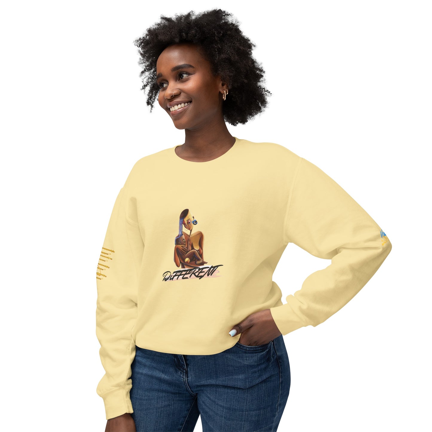 *God's GiFT" Women's Lightweight Crewneck Sweatshirt