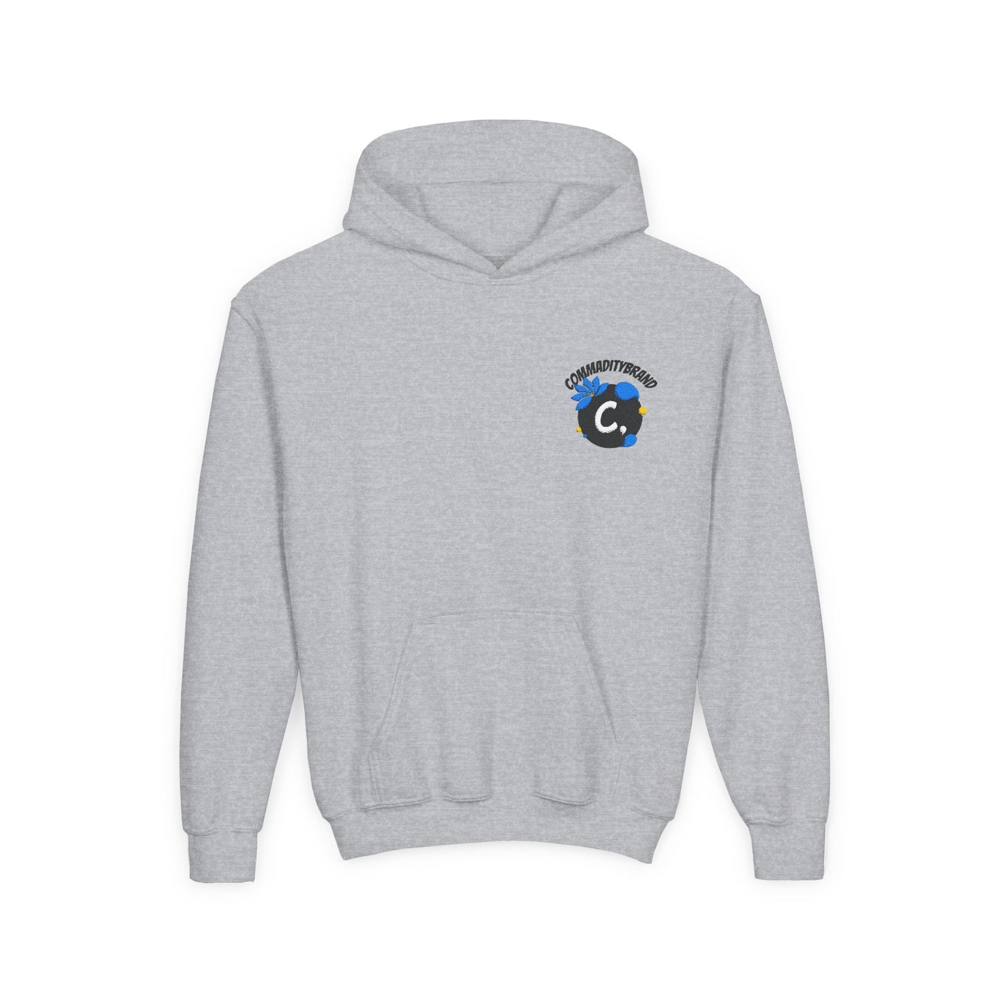 Youth Hoodie with Embroidered Logo