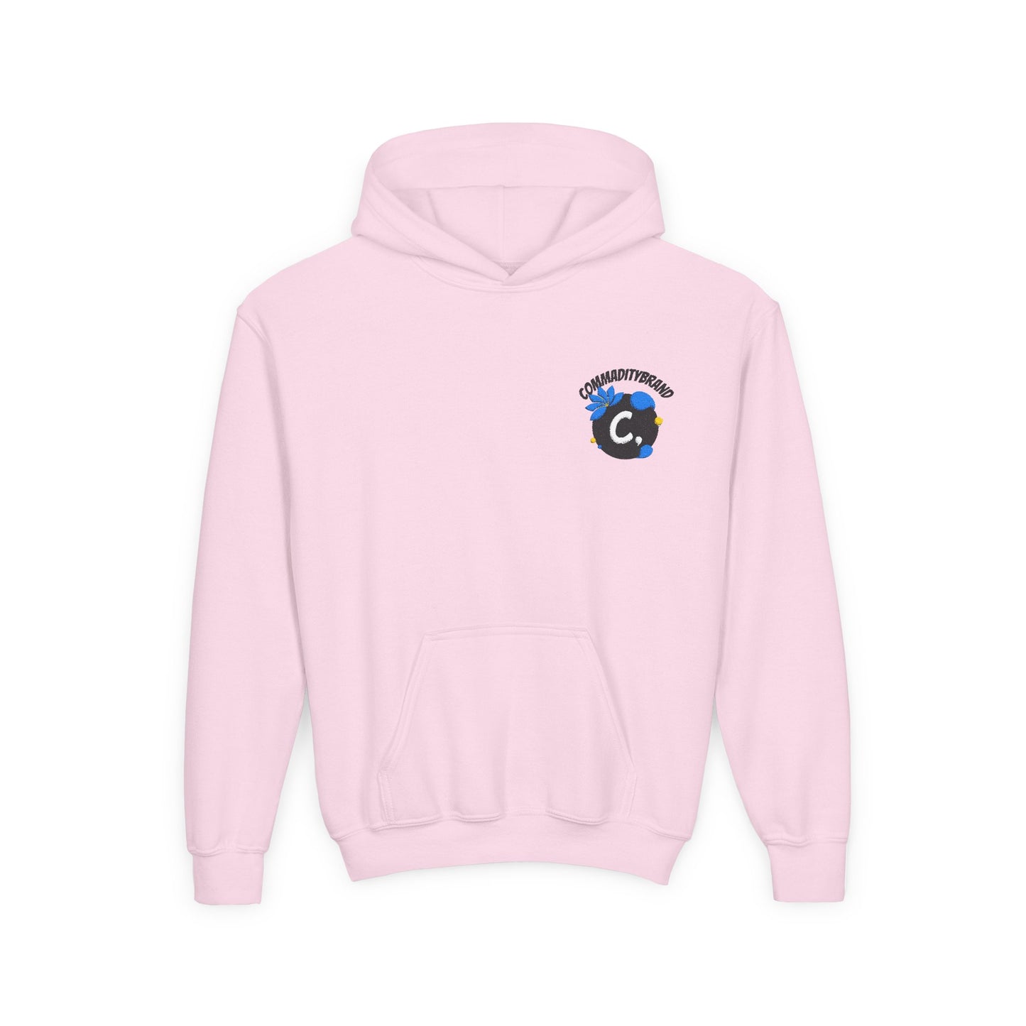 Youth Hoodie with Embroidered Logo