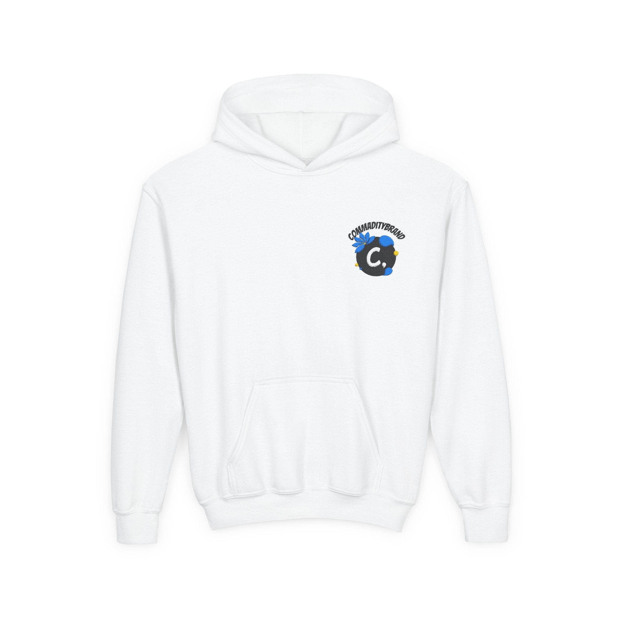 Youth Hoodie with Embroidered Logo