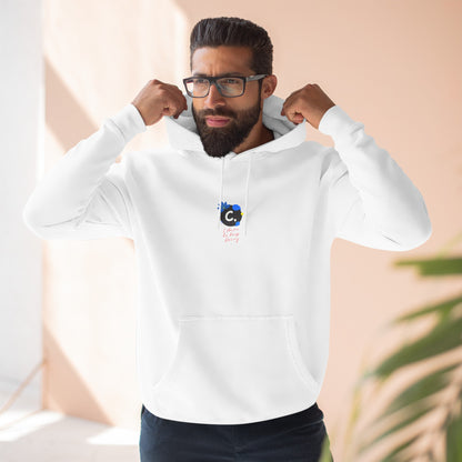 ._LOgo Three-Panel Fleece Hoodie