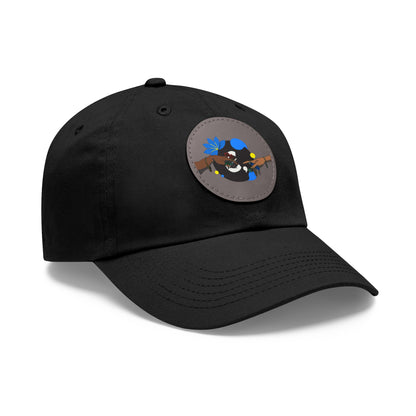 Reach Out + Touch Dad Hat with Leather Patch (Round)
