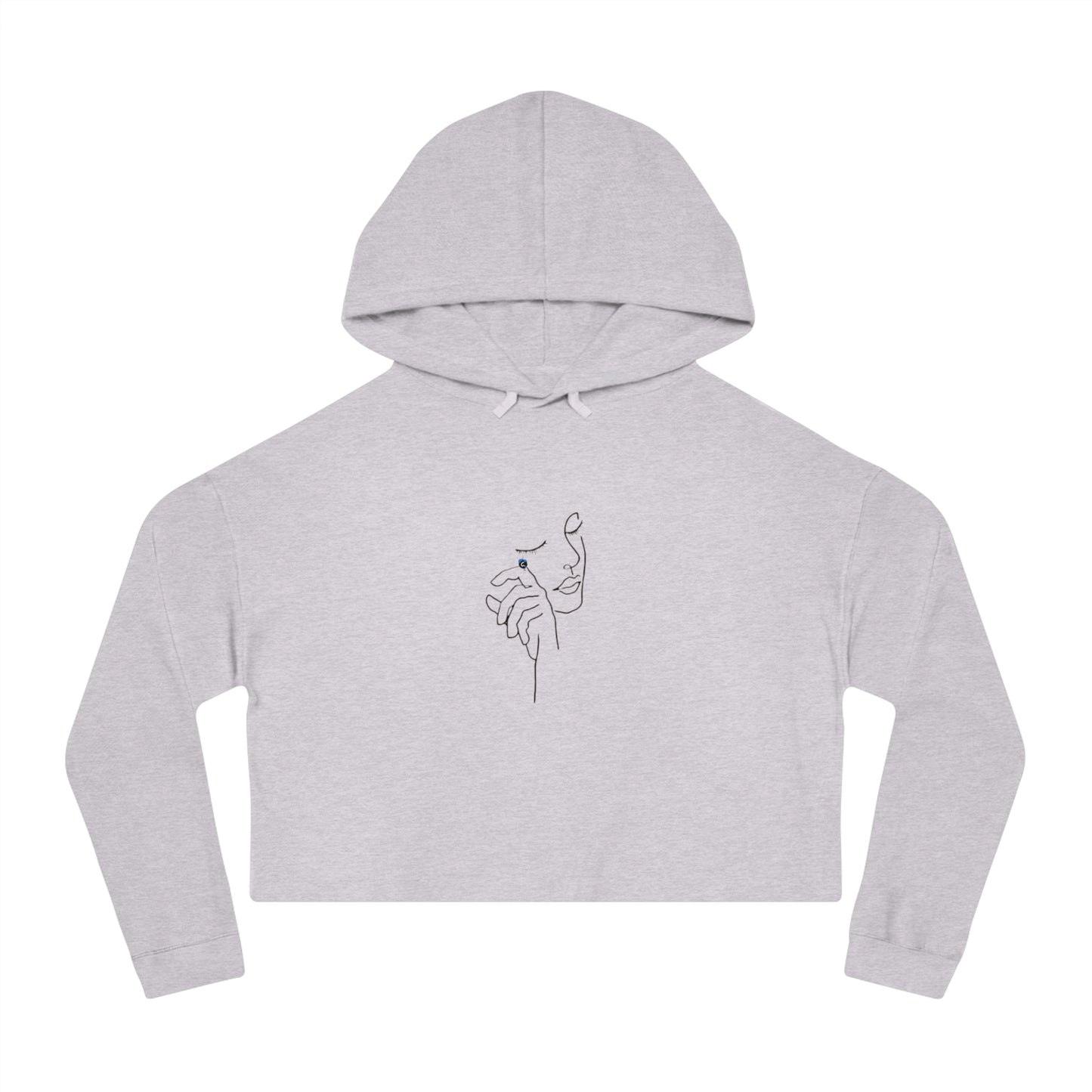 Women’s Cotton Candy Cropped Hooded Sweatshirt