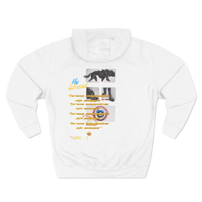 ._LOgo Three-Panel Fleece Hoodie