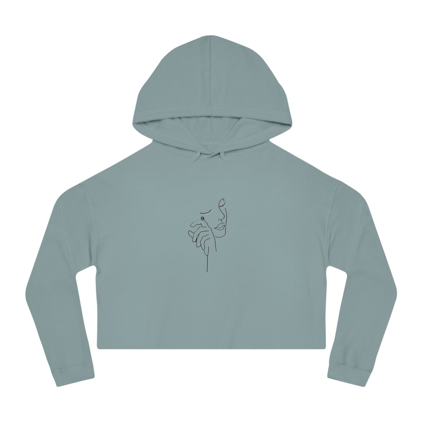 Women’s Cotton Candy Cropped Hooded Sweatshirt