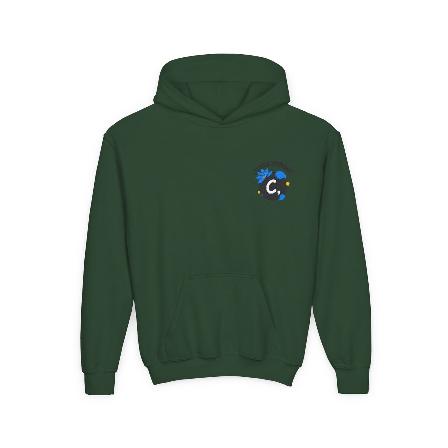 Youth Hoodie with Embroidered Logo