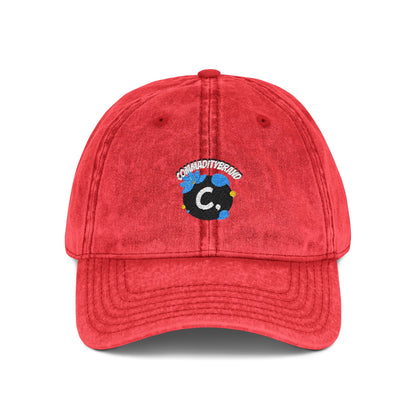 Vintage Embroidered Cap, Chic Red Hat, Casual Summer Headwear, Unisex Fashion Accessory, Birthday Gift Idea