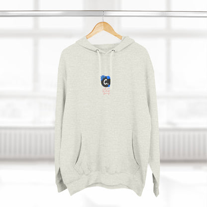 ._LOgo Three-Panel Fleece Hoodie