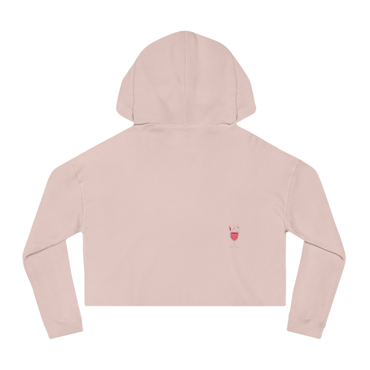 Women’s Cotton Candy Cropped Hooded Sweatshirt