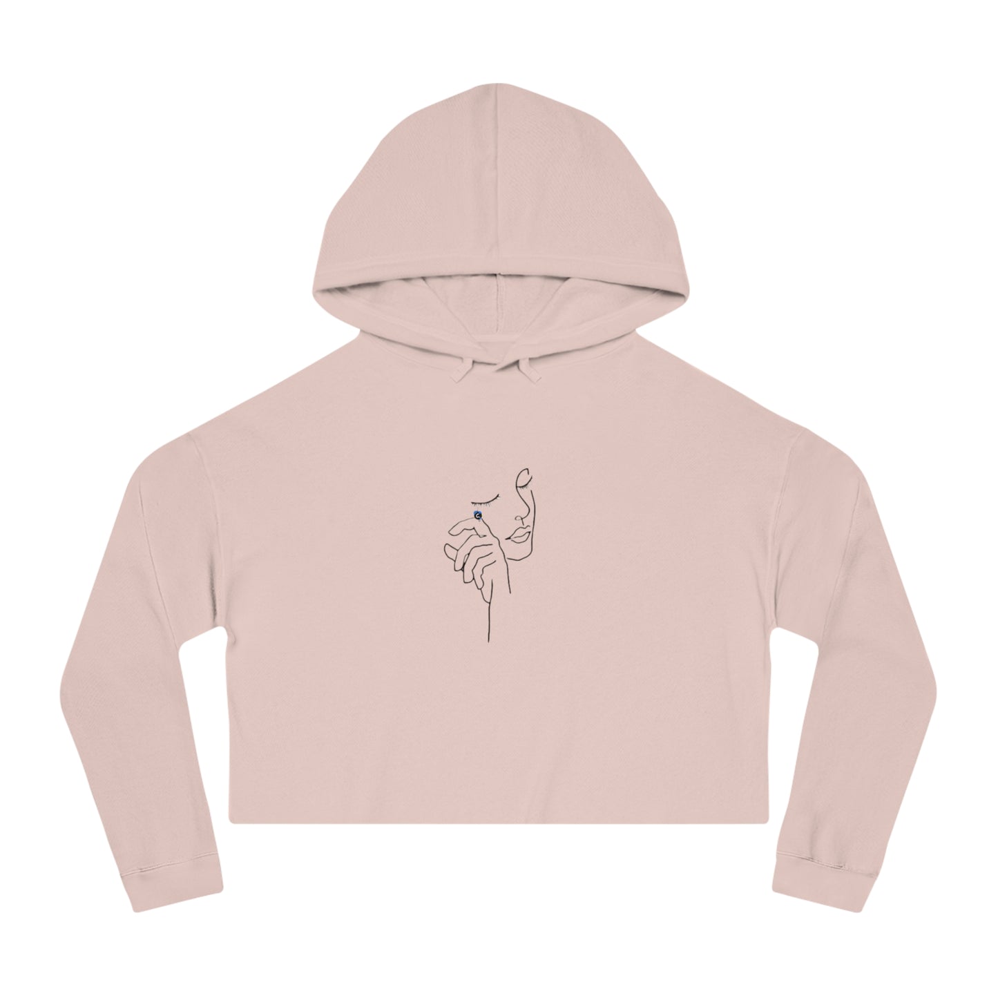 Women’s Cotton Candy Cropped Hooded Sweatshirt