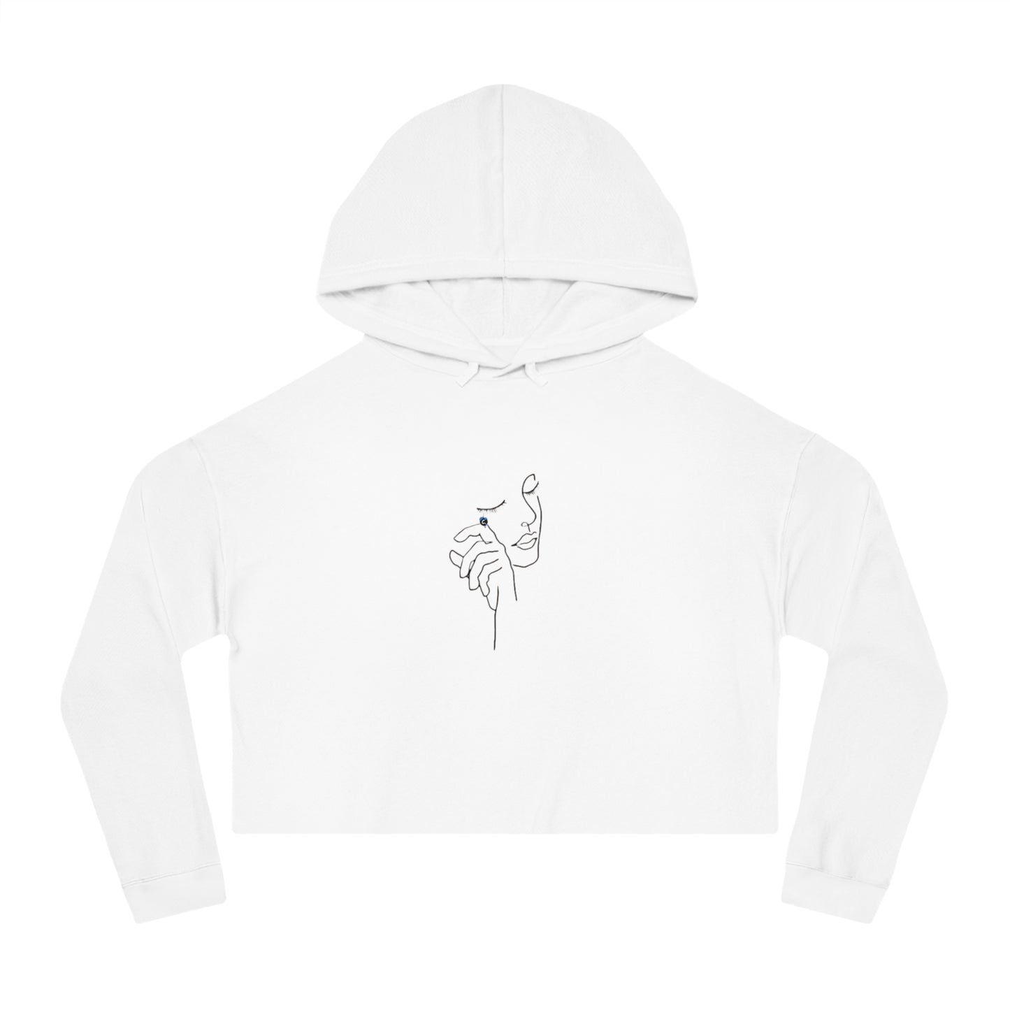 Women’s Cotton Candy Cropped Hooded Sweatshirt