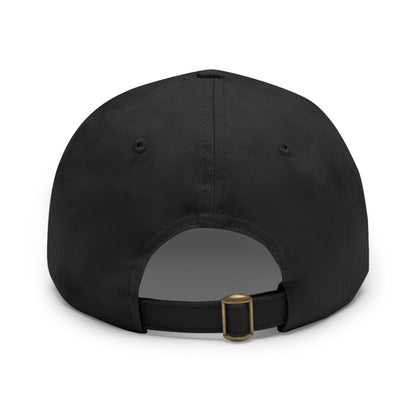 Reach Out + Touch Dad Hat with Leather Patch (Round)