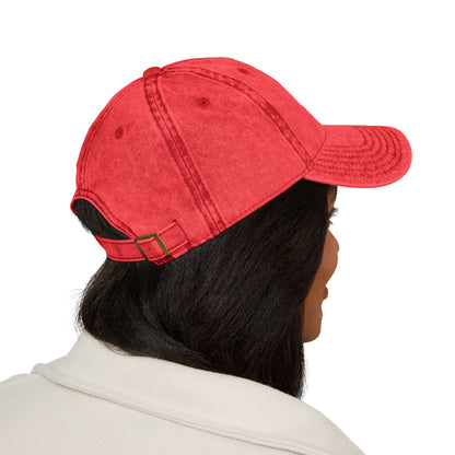 Vintage Embroidered Cap, Chic Red Hat, Casual Summer Headwear, Unisex Fashion Accessory, Birthday Gift Idea