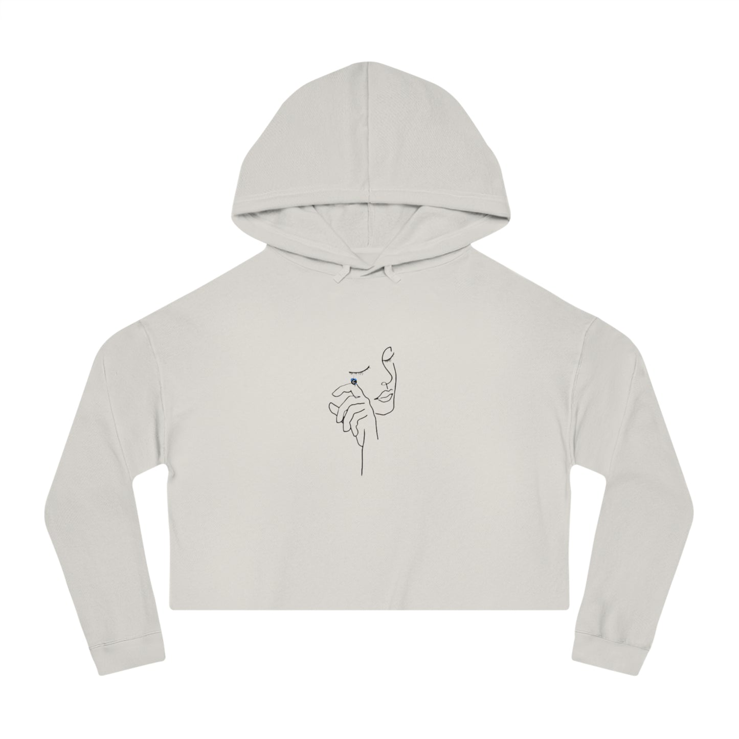Women’s Cotton Candy Cropped Hooded Sweatshirt