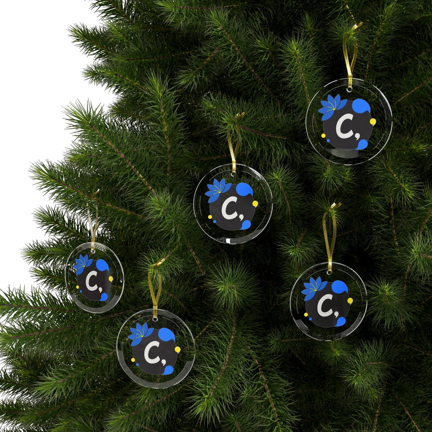 COMMaDiTYbrand CHRiSTmas & HoliDAZE Glass Ornament