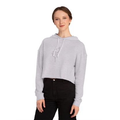 Women’s Cotton Candy Cropped Hooded Sweatshirt