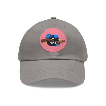 Reach Out + Touch Dad Hat with Leather Patch (Round)