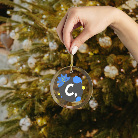 COMMaDiTYbrand CHRiSTmas & HoliDAZE Glass Ornament