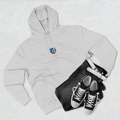._LOgo Three-Panel Fleece Hoodie