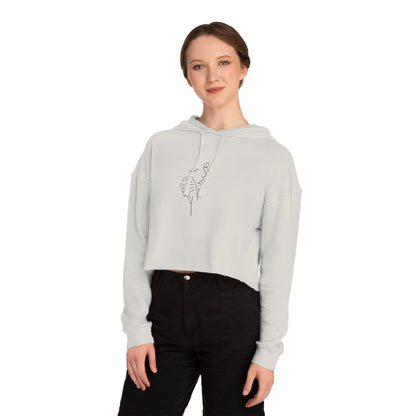 Women’s Cotton Candy Cropped Hooded Sweatshirt