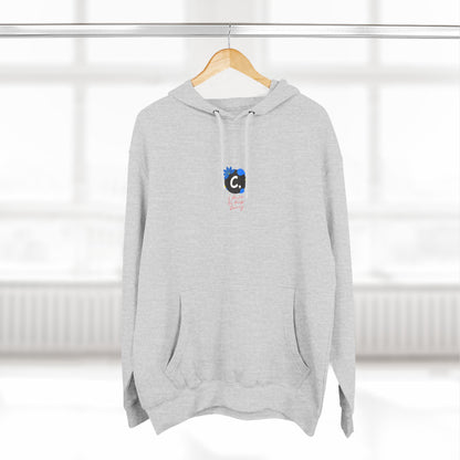 ._LOgo Three-Panel Fleece Hoodie